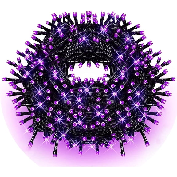 Black Light String Lights Blacklight 100 LEDs 33 Feet Black Lights for Glow Party, Blacklights for Birthday Party Halloween Christmas Bedroom (Purple)