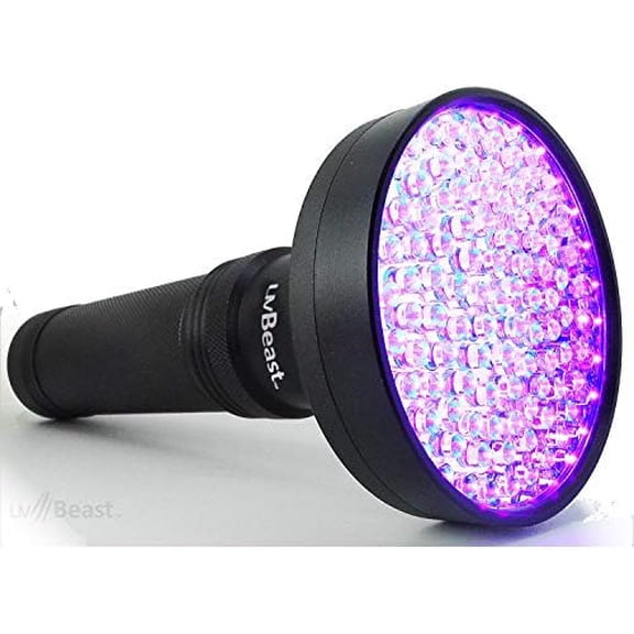 Black Light UV Flashlight  High Power 100 LED with 30-feet Flood Effect  Professional Grade 385nm-395nm Best for Commercial/Domestic Use Works Even in Ambient Light - USA Stock  UK Design