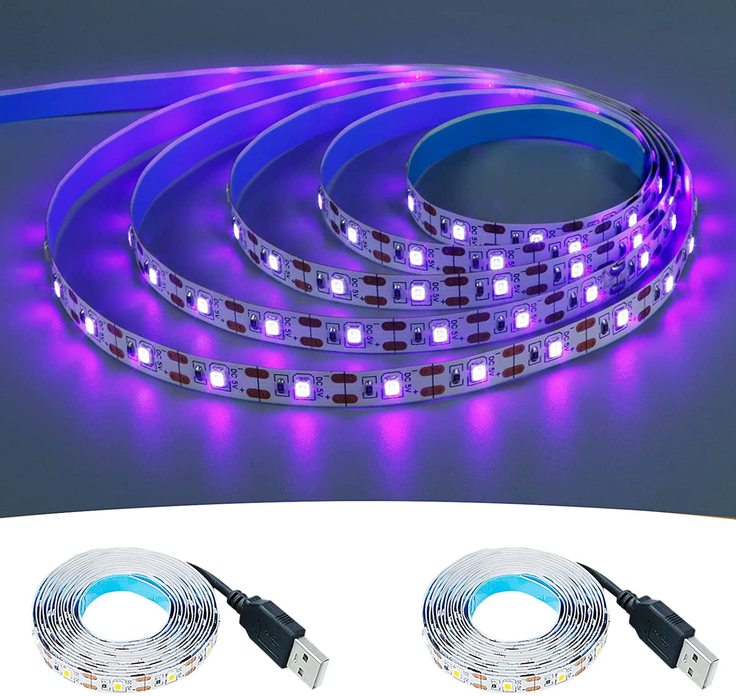 Purple (UV) 3AA LED Strip Kit