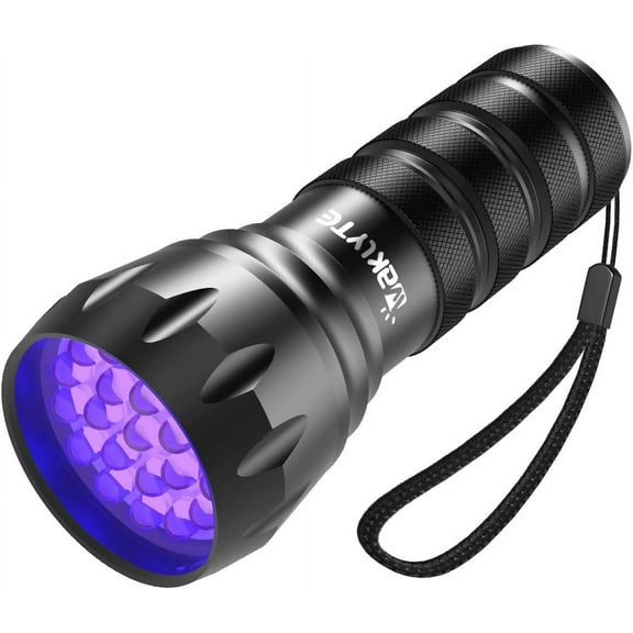 Black Light UV Light, 21 LED 395nm Flashlight, Powerful Mini Blacklight Small Portable Flashlight for Pet Urine Detection, Scorpion, Resin Curing, Bed Bug, Nails