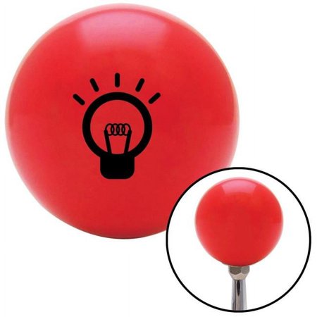 Black Lighting Light Bulb Red Shift Knob with M16 x 1.5 Insert Shifter Auto Manual