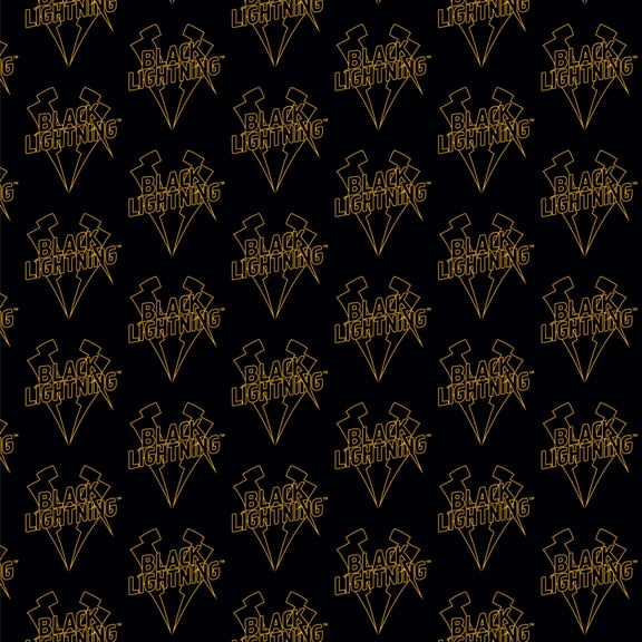 Black Lightning Logo Premium Roll Gift Wrap Wrapping Paper