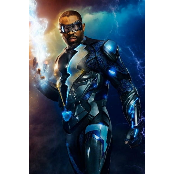 Black Lightning Tv Poster 12in x 16in Metal Print 12x16 Multi-Color Square Adults Poster Time