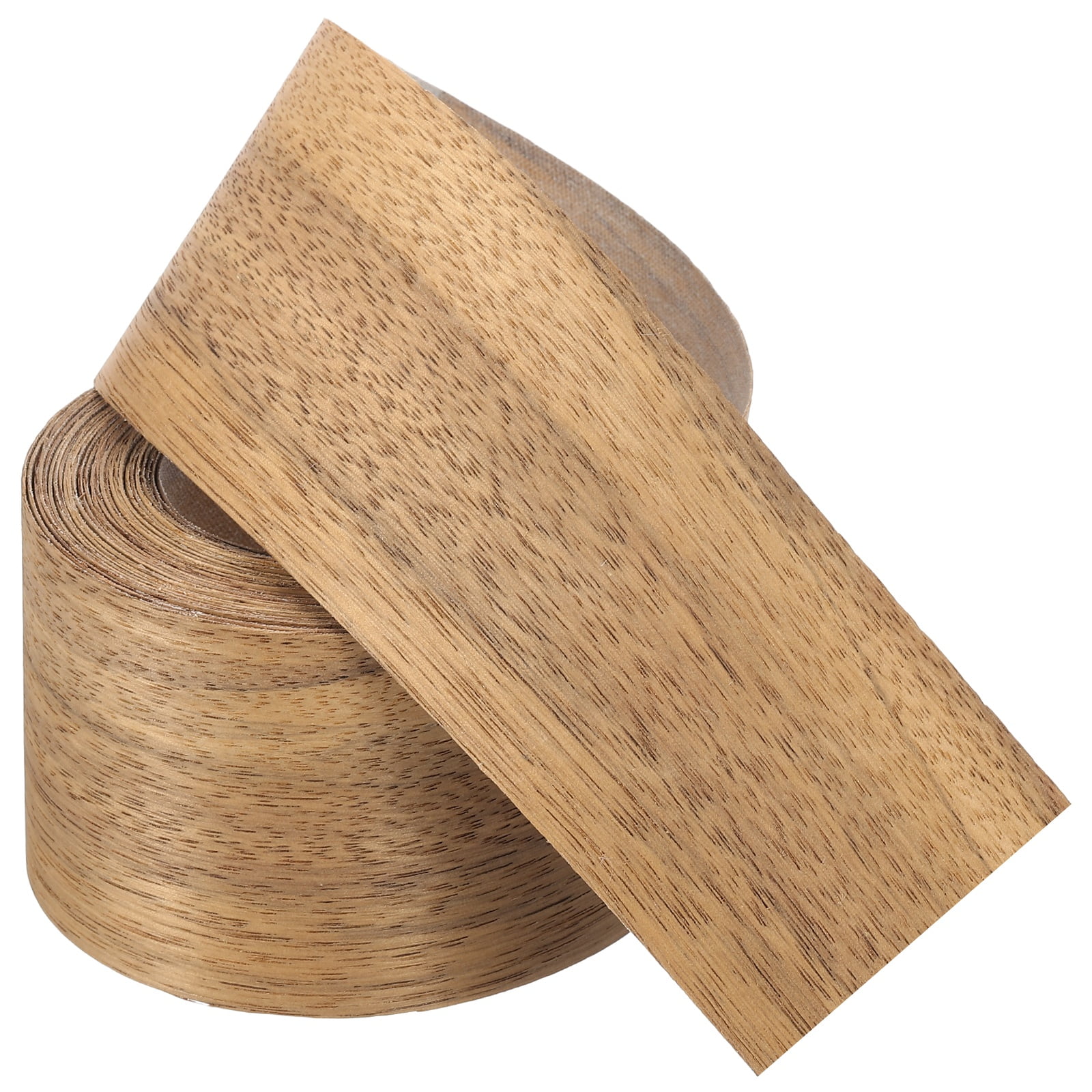 Uxcell Edge Banding, Wood Veneer Tape Pre-glued Plywood Edge Banding with Hot Melt Adhesive for Furniture Restoration Black Limba 3 inch x 25 ft