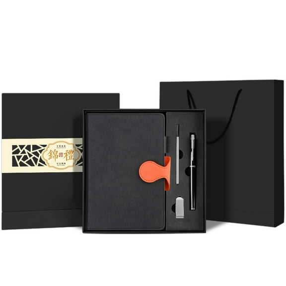 Black Lined Journal for Men 240 Pages Mens Journal Set, Hardcover Notebook Journals for Writing Gifts Box Included