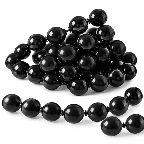 Black Linking Balloons, 100PCS Linked Balloon for Balloon Wall Arch Garland, Quick Link Balloons for Halloween Wedding Birthday Shower Engagement Graduation New Years Party Decorations (10inch)
