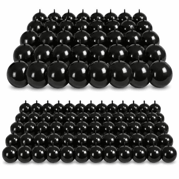 Black Linking Balloons, 120PCS Linked Balloon for Balloon Wall Arch Garland, Quick Link Balloons for Halloween Wedding Birthday Shower Engagement Graduation New Years Party Decorations (6+10inch)