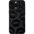 thumbnail image 1 of Black Lips Print Soft Phone Case Compatible with iPhone Case (Black,iPhone 14 Pro), 1 of 6