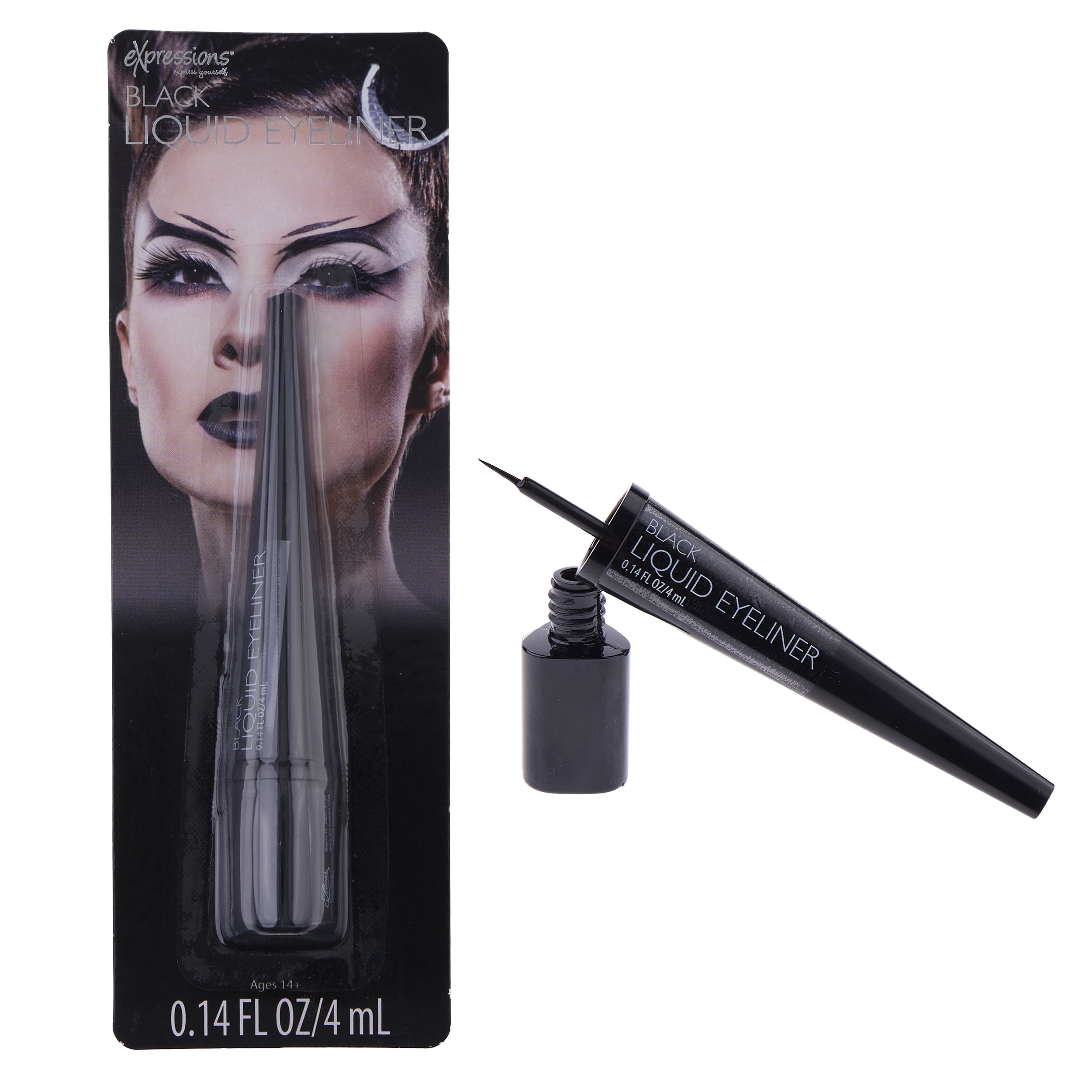 Expressions Precision Liquid Eyeliner for Costume Makeup - Black