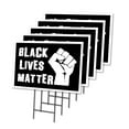 thumbnail image 1 of Black Lives Matter 5 Pack Of 12" x 16" Yard Sign & Stak | Protect Your Business, Municipality, Home & Colleagues | Made in The USA, 1 of 3