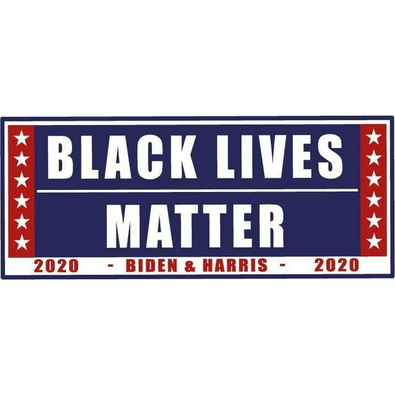 Black Lives Matter BLM Campaign Sign Vinyl Sticker Car Window Bumper Decals for Trucks Vans Laptop Wall Window - Removable Waterproof/Round Peel and Stick Graphic Designs Decoration Size (5x10 inch)