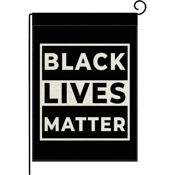 Black Lives Matter BLM Garden Double Sided Flag Yard Outdoor Decoration 12.5 x 18 Inch