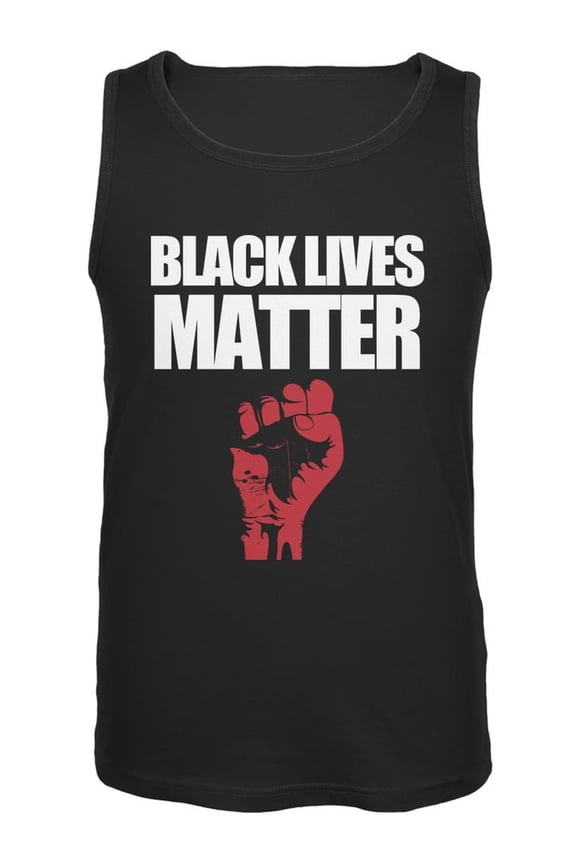 Black Lives Matter Black Adult Tank Top - Large