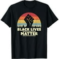 thumbnail image 1 of Black Lives Matter Design. BLM, Retro T-Shirt, 1 of 4