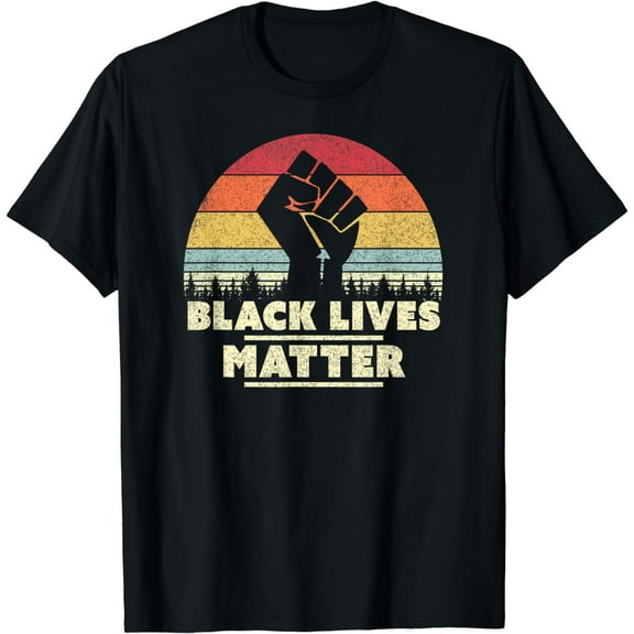 Black Lives Matter Design. BLM, Retro T-Shirt