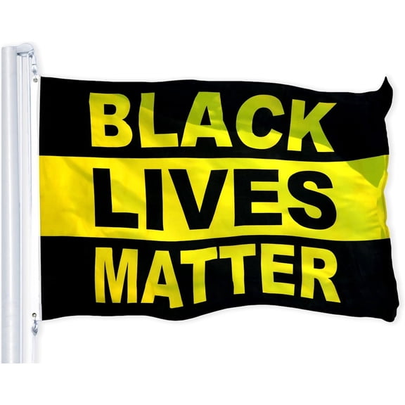 Black Lives Matter Flag | 3x5 Ft Double Side| LiteWeave Pro Series Printed 150D Polyester | Indoor/Outdoor, Vibrant Colors, Brass Grommets, Thicker and More Durable Than 100D 75D Polyester