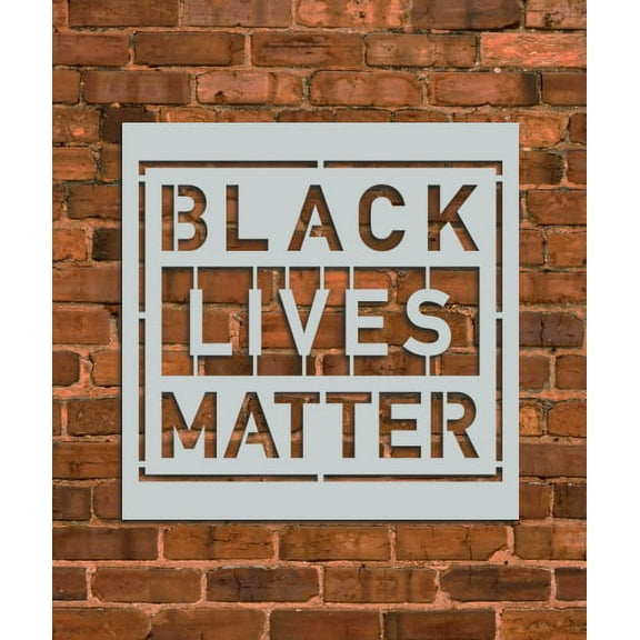 Black Lives Matter Flag Stencil