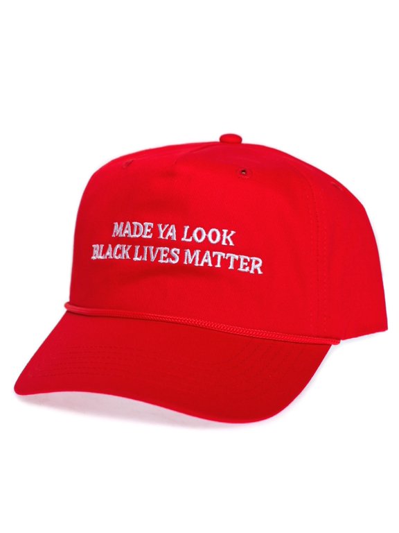 Black Lives Matter Funny Hat BLM Humor Rude Red Embroidered Baseball Cap