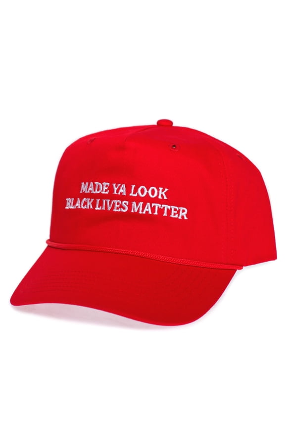 Black Lives Matter Funny Hat BLM Humor Rude Red Embroidered Baseball Cap