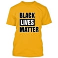thumbnail image 1 of Black Lives Matter Gold Man Tee T-shirt Anti Racism Protest Large, 1 of 2