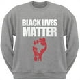 thumbnail image 1 of Black Lives Matter Heather Grey Adult Sweatshirt - Large, 1 of 1