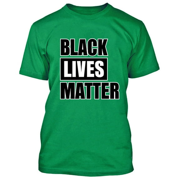 Black Lives Matter Irish Green Man Tee T-shirt Anti Racism Protest X-Large