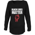 thumbnail image 1 of Black Lives Matter Maternity Soft Long Sleeve T Shirt Black X-LG, 1 of 1
