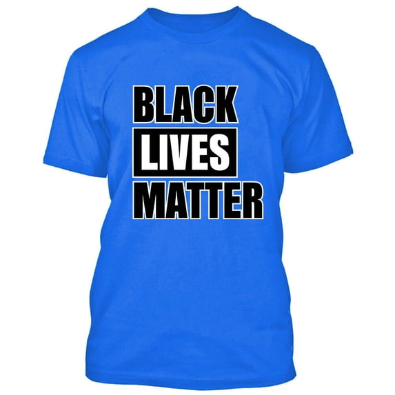 Black Lives Matter Royal Blue Man Tee T-shirt Anti Racism Protest X-Large