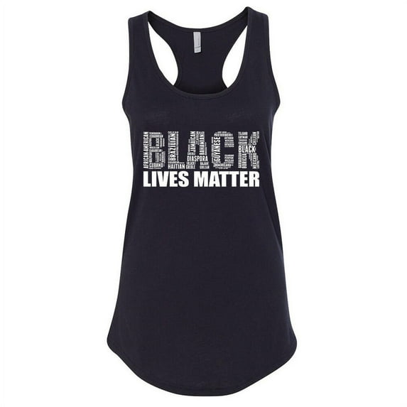 Black Lives Matter Women Tank Top Vintage Letters Lady Tank Color Black Small