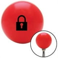 thumbnail image 1 of Black Lock Symbol Red Shift Knob with M16 x 1.5 Insert Shifter Auto Manual Custom, 1 of 1