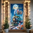 thumbnail image 1 of Black Locomotive Christmas Train Banner Golden Bells Holiday Display Red Bow Christmas Wreath Xmas Backdrop for Christmas Party Holiday Decoration Winter Event, 1 of 9