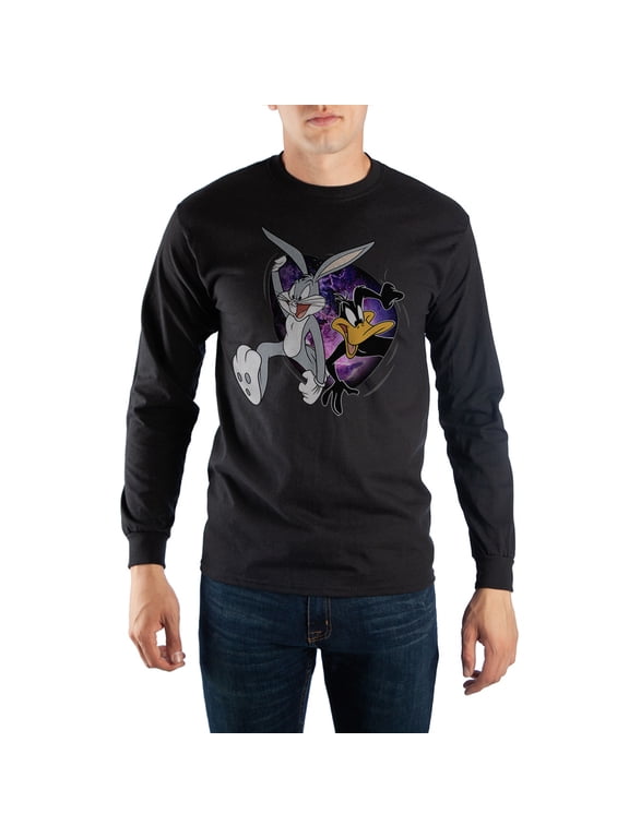 Black Looney Tunes Space Jam Long Sleeve T-Shirt-XS