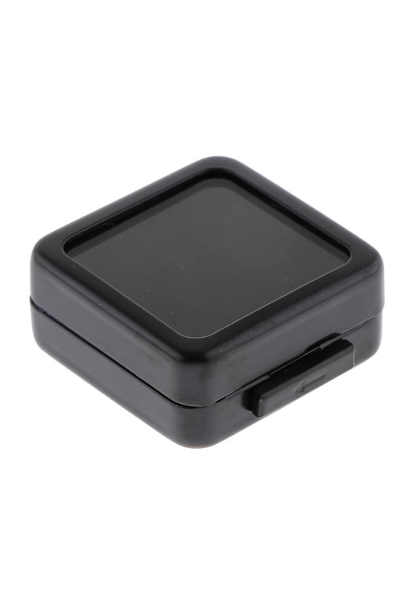 Black - Loose Diamond Gemst Storage Collector Display display box Case