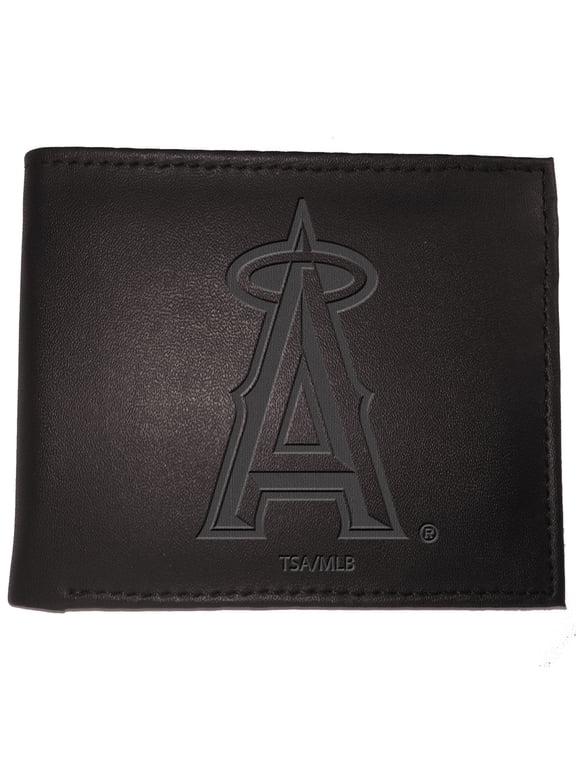 Black Los Angeles Angels Hybrid Bi-Fold Wallet