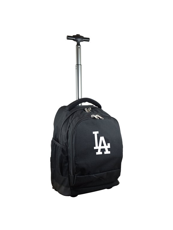 Black Los Angeles Dodgers 19'' Premium Wheeled Backpack