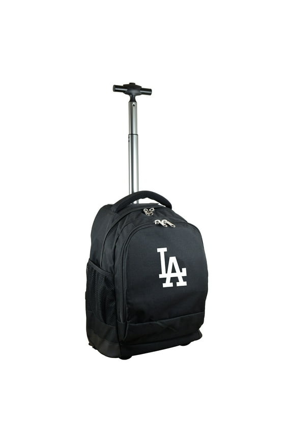 Black Los Angeles Dodgers 19'' Premium Wheeled Backpack