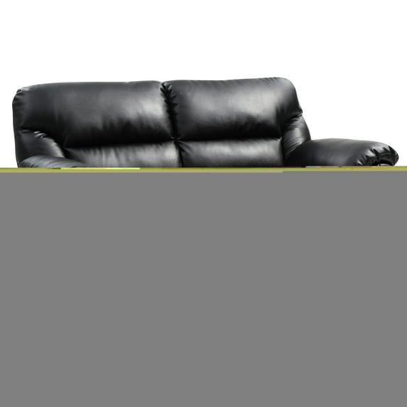 Black Love Seat with Easy Assembly / Ideal for Two in Living Spaces