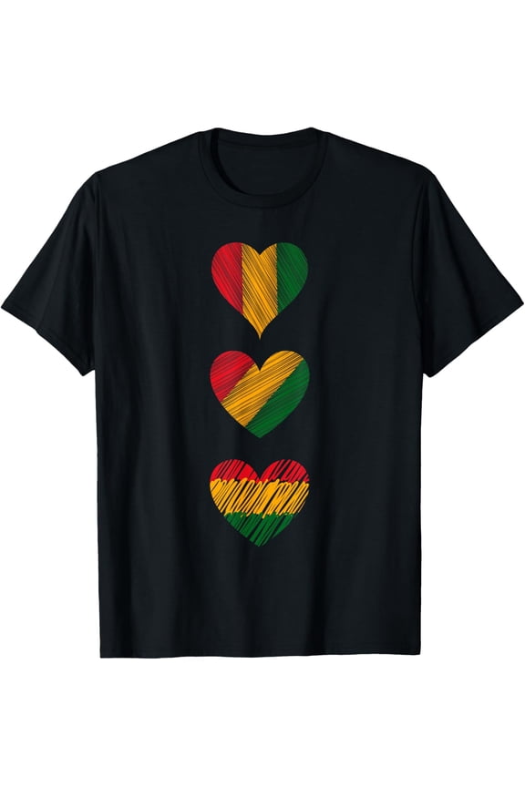 Black Love Soulful Couples Matching African Pride Colors T-Shirt