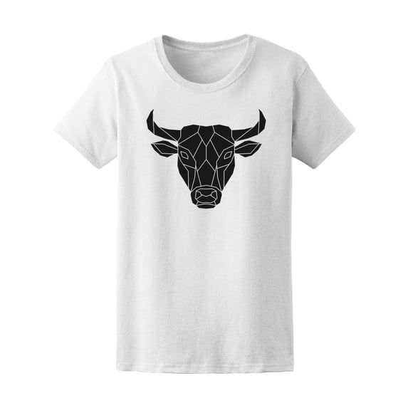 Black Low Poly Bull Head T-Shirt Men -Image by Shutterstock, Male XX-Large