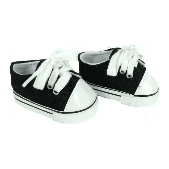 Black Low Top Sneaker For 18 Inch Doll