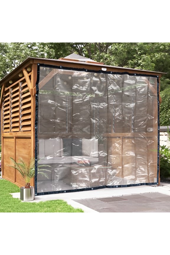 Black Low-temperature Resistance High-quality PVC Material Transparent Tarpaulin for Awnings, Canopies