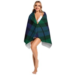Black Lumberjack Plaid Microfiber Beach Towel for Adults & Kids Soft, Quick-Dry, 61.4x30.3inch Sand-Free Bath Towel Absorbent Large Pool Swim Towel Lightweight Travel Towel for Beach, Gym
