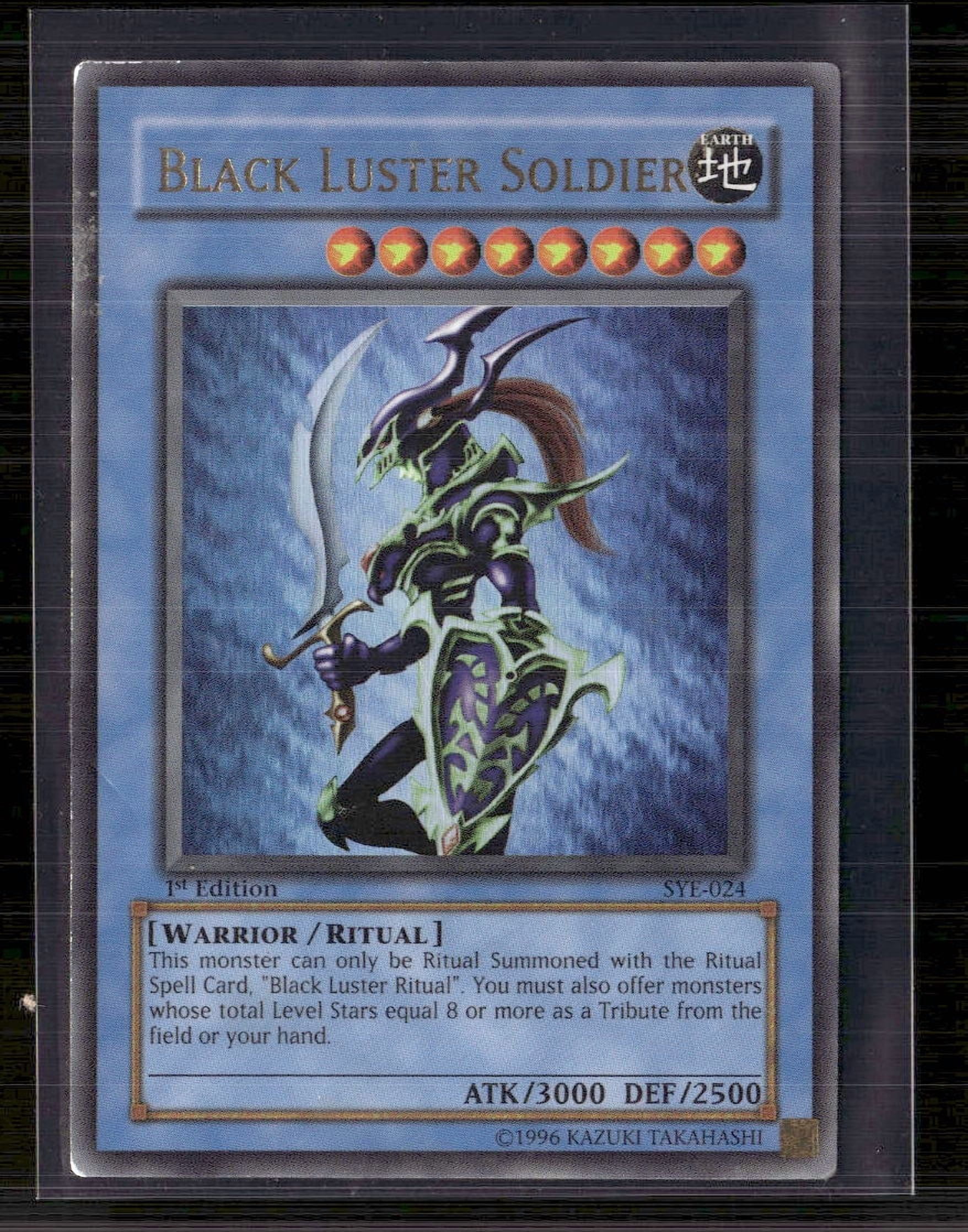 yugioh card black luster soldier Black Luster Soldier 304-054 Ultimate Rare Japanese Moderately Played