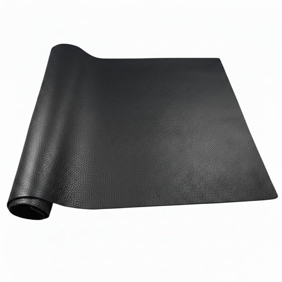 Black Luxury Cowhide 1.2mm to 1.6mm - Project Piece 12" x 24"
