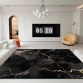 thumbnail image 1 of Black Luxury Style Carpets for Living Room Lounge Coffee Tables Washable Mat Modern Home r Large Area Soft Rugs Customizable, 1 of 4