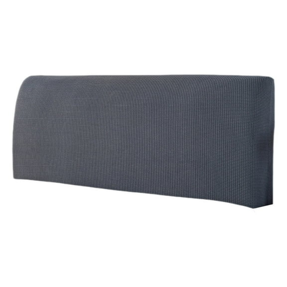 Black M Headboard Cover For Upholstered Bedheads Elastic Fabric Slipcover For Protection And Decor Washable Design For Home Use