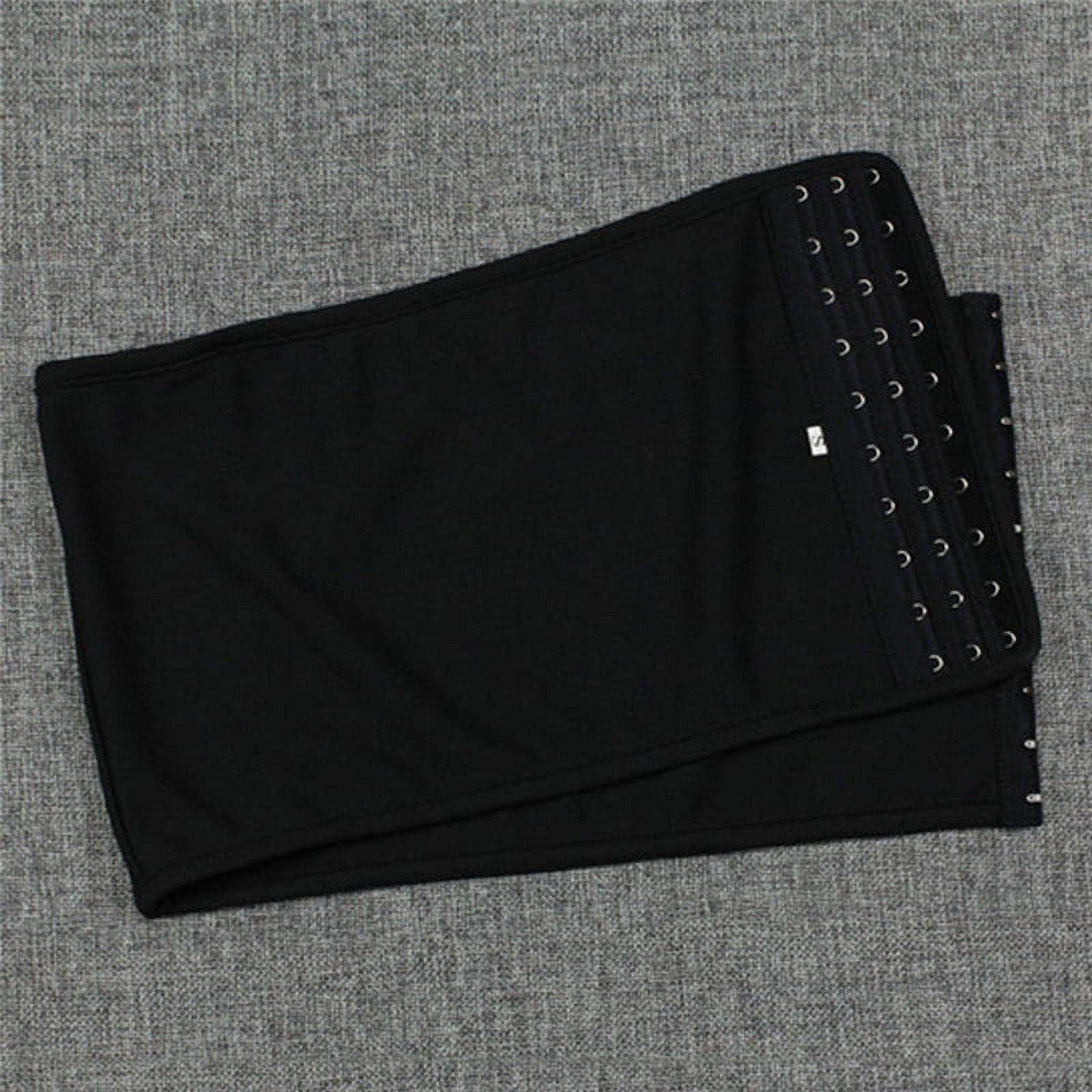 (Black M) Women's Breathable Strapless Chest Breast Binder Trans