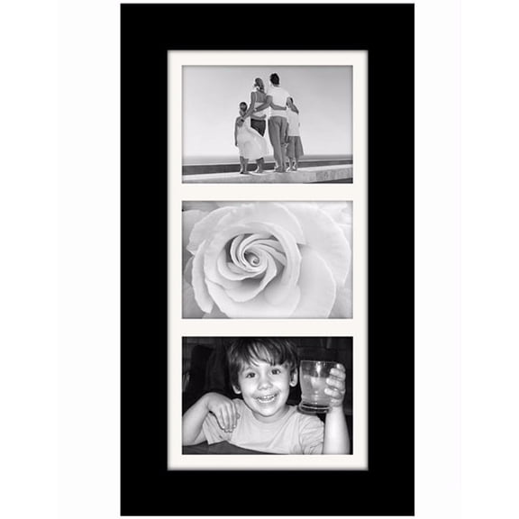 Black MANHATTAN collage displays 3 5x7 photos - 5x7