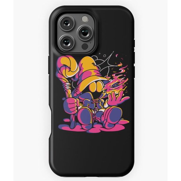 Black Mage Casting Fire Spell M0460 Phone Case for iPhone 17 16 15 14 13 12 11 Pro Max