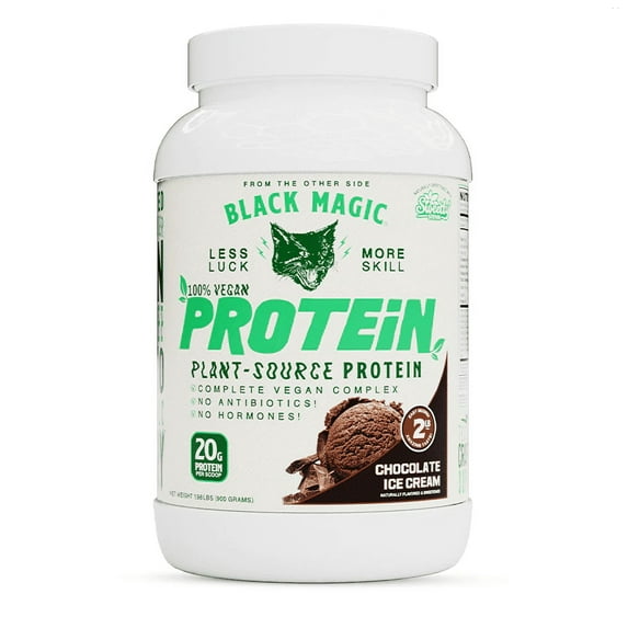 Black Magic %100 Vegan Plant-Source Protein 2lb – Chocolate Ice Cream *EN